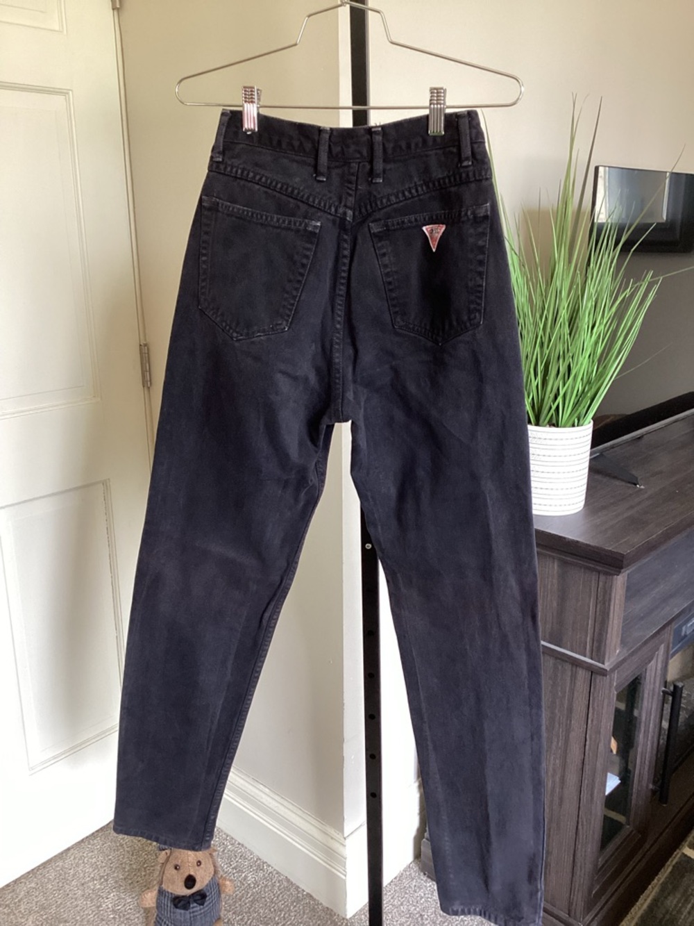 Vintage Guess by George Marciano Slim Straight Jeans in Black - Picture 6 of 6